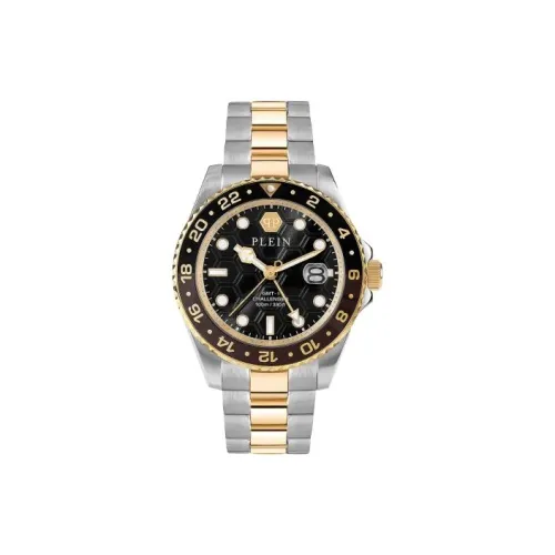 PHILIPP PLEIN Кварцевый механизм Мужские часы 44mm*44mm*11,5mm Черный