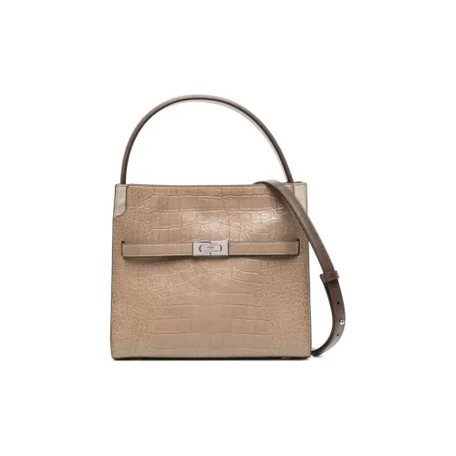 TORY BURCH Lee Radziwill Телячья кожа Сумка через плечо Сумка Маленькая Женская Светлый Умбра