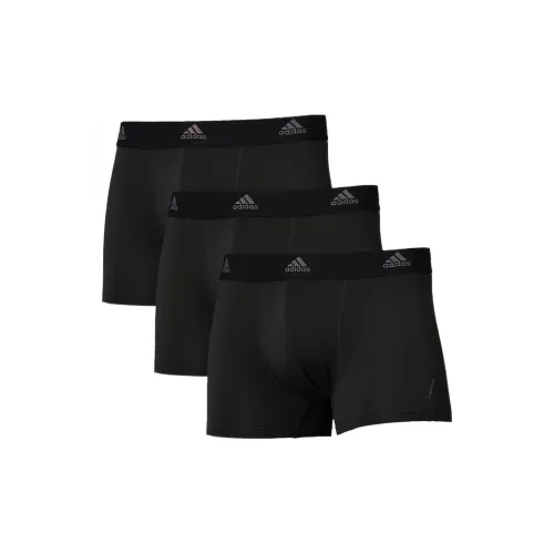 Adidas 3 упаковки черные мужские боксер-шорты