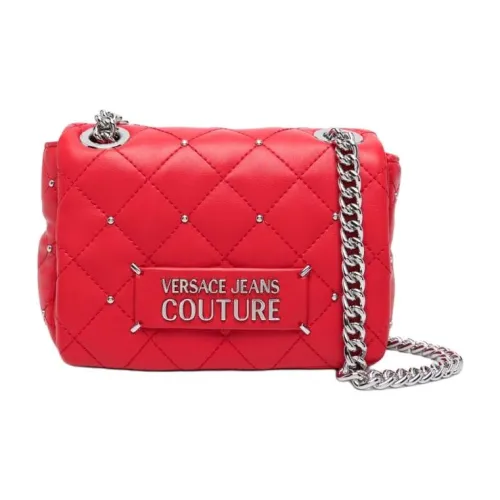 VERSACE JEANS COUTURE Полиэстер Портативный Кроссбоди Сумка Сумка через плечо Женская Красная