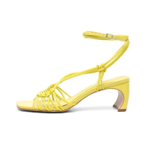 Schutz One Ремень Сандалии Женские Желтые