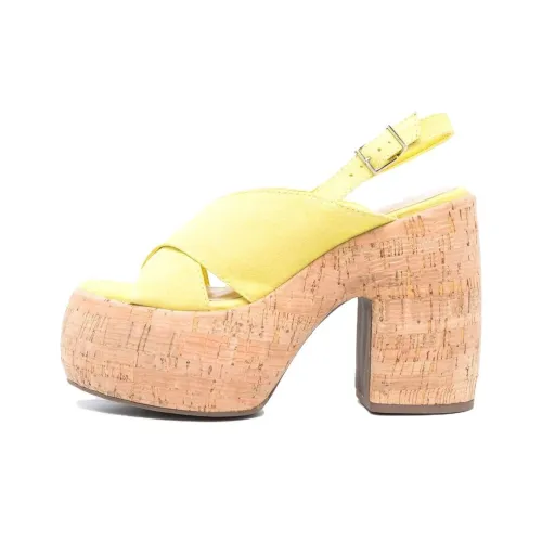 Schutz One Ремень Сандалии Женские Желтые