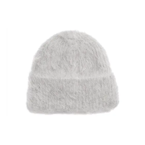 TOTEME Alpaca Polyamide Elastane Beanies Women's Light Gray TOTEME Альпака Полиамид Эластан Шапки-бини Женские Светло-Серый