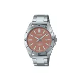 Розовый циферблат часов