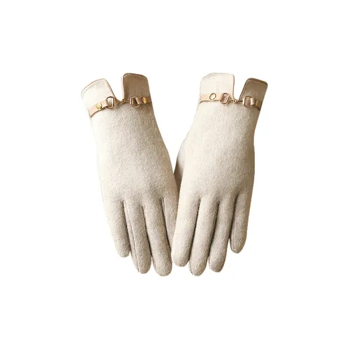 Youyoulan Шерсть Трикотаж Перчатки Женские