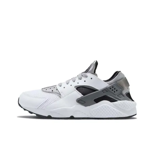 Nike Air Huarache Устойчивый к истиранию Дышащий Легкий Низкий Топ Беговые кроссовки Мужские Белый Серый
