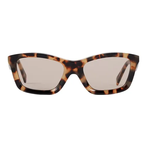 TOTEME Ацетат Квадратные Солнцезащитные очки Женские Черепаховый