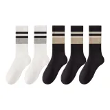 5 пар (2 белых + 3 черных)