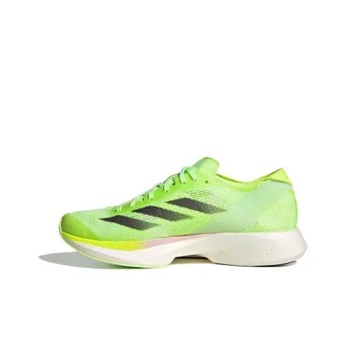 Adidas Adizero Takumi Sen 10 Амортизация Износостойкий Низкий Топ Беговые кроссовки Женские Желтые