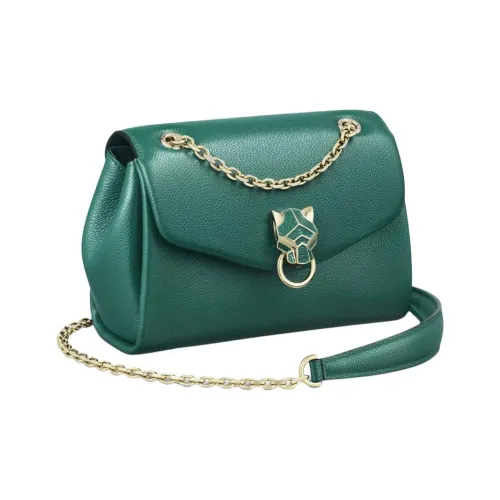Cartier Panthère De Cartier Телячья кожа Сумка через плечо Мини Женская Ярко-зеленая
