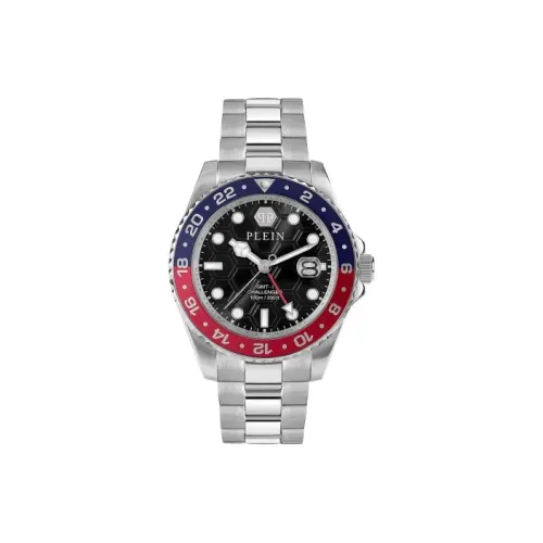 PHILIPP PLEIN Кварцевый механизм Мужские часы 44mm*44mm*11,5mm Черный