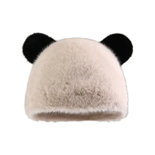 EEEENO Шапки-бини из искусственного норкового меха для женщин