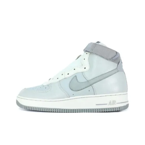 Nike Air Force 1 Серый one Амортизация Износостойкие Высокие Кроссовки для скейтбординга Унисекс Средне-серый