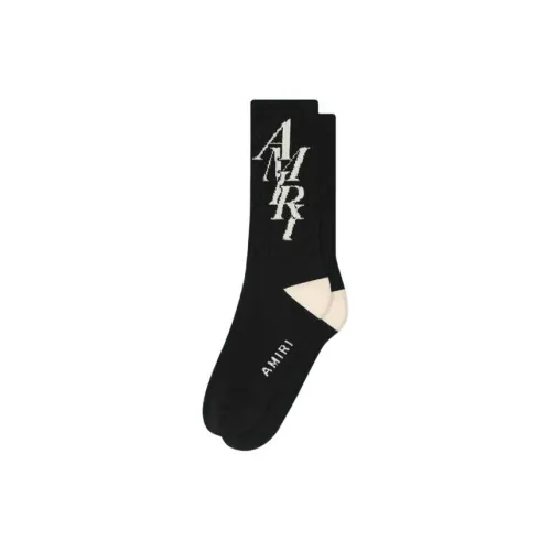 AMIRI Черные мужские носки MID до икры