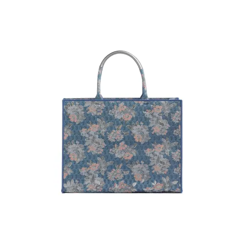 Furla Opportunity Ткань Тоут Сумка Сумка для покупок Сумка Большая Женская Синяя
