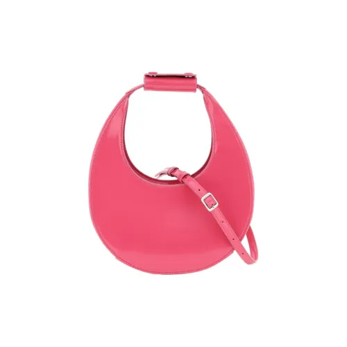 Staud Сумка из коровьей кожи в форме полумесяца сумка через плечо сумка для женщин темно-розовый