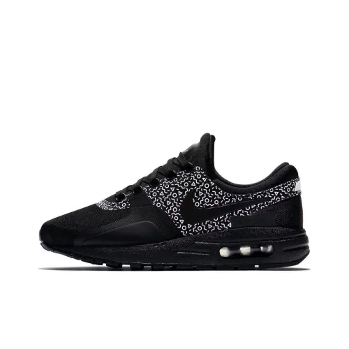 Nike Air Max ZERO Low Топ Беговые кроссовки Женские Черный