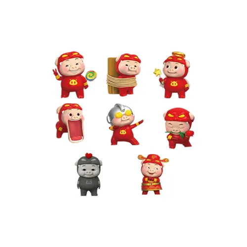 TOP TOY x GG Bond Поросенок The Герой Слепые коробки Один Mystery Коробка Целая коробка 6 шт