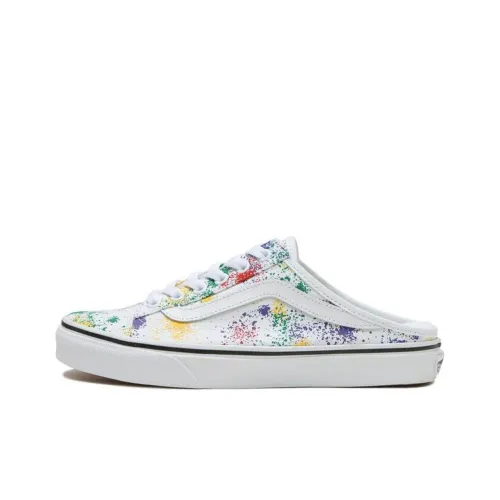 Vans Style 36 Mule Устойчивый к истиранию Легкий и Дышащий Скейтборд Кроссовки Унисекс Белый Многоцветный