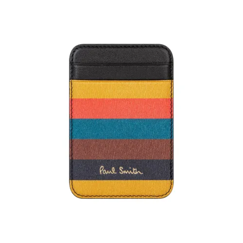 Paul Smith Native Union Коллаборация Текстурированный с рельефом Телячья кожа Держатель для карт кошелек Мужской Черный