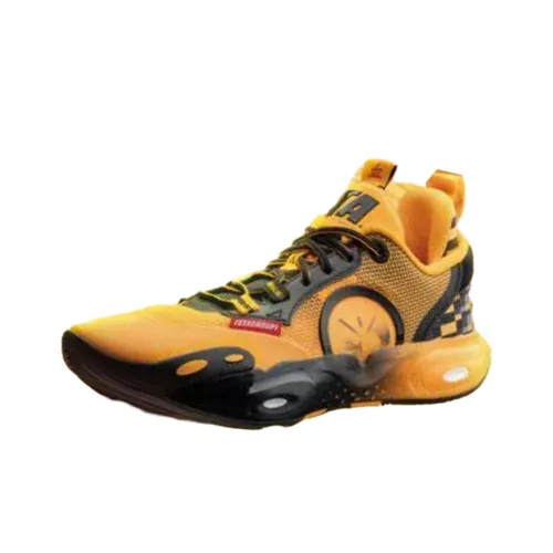 LINING All City 12 Желтый Blood Специальная версия Амортизация Износостойкий Низкий Топ Баскетбольные кроссовки Мужской Желтый