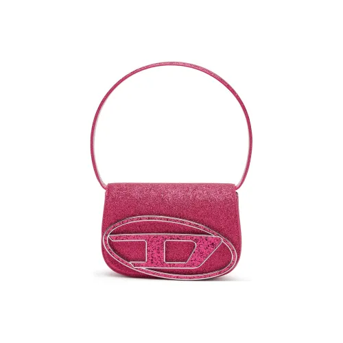 DIESEL с коровьей кожей портативная сумка через плечо женская ярко-розовая