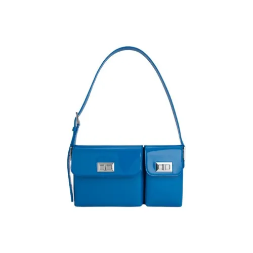 By Far Billy Коровья кожа Близнецы Сумка Сумка через плечо Женская Небесно-голубая