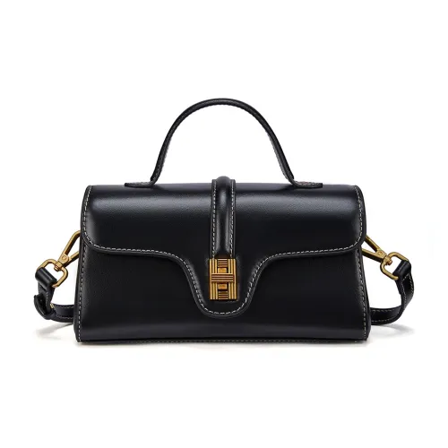 RED DRAGONFLY Коровья кожа с синтетической кожей портативная сумка через плечо женская черная