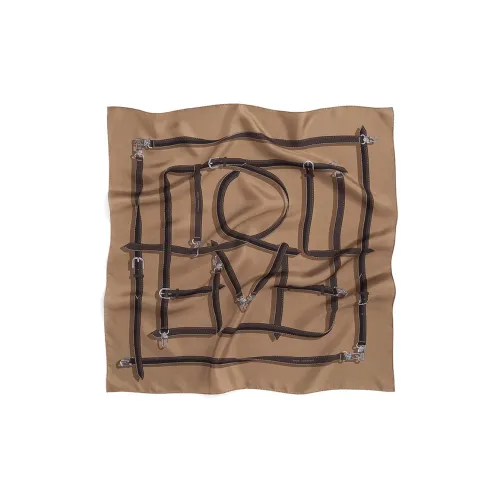 TOTEME Шелковые шарфы для женщин коричневый