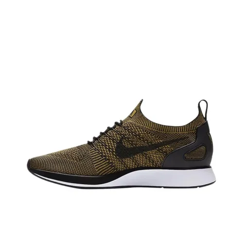 Nike Air Zoom Mariah Flyknit Дышащий Быстросохнущий Легкий Низкий Топ Беговые Кроссовки Мужские Черный Золото