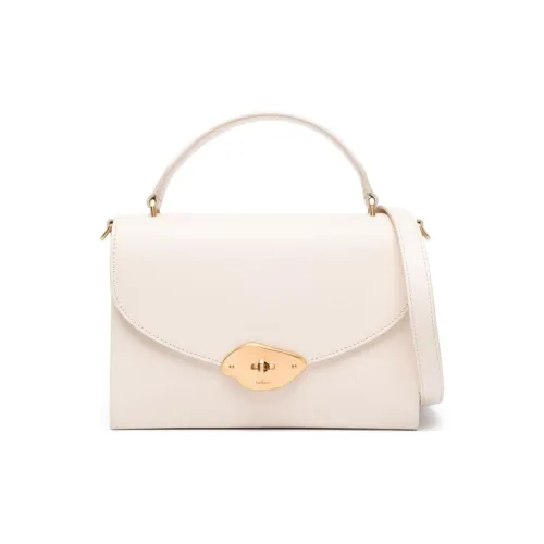 Mulberry Телячья кожа Тоут Сумка Сумка для покупок Сумка через плечо Сумка среднего размера Женская Яично-белый