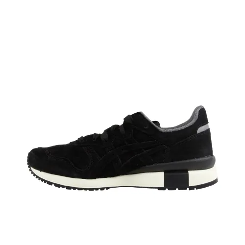 Onitsuka Tiger Ally Slip Resistant Abrasion Resistant Низкий Топ Повседневная Обувь Унисекс Черный