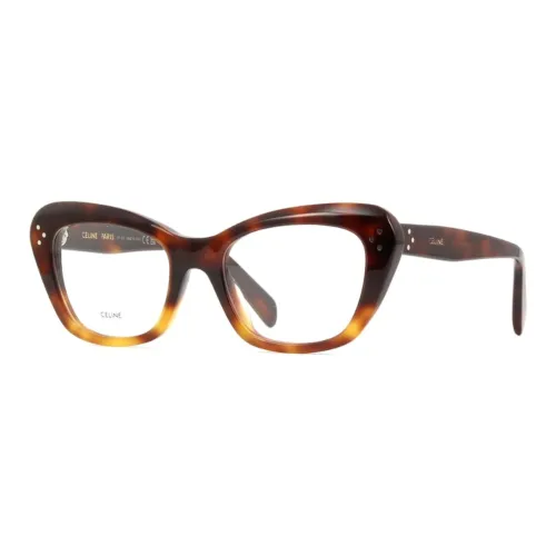 CELINE Ацетат Нерегулярная форма Оправы для очков Женские Черепаховый