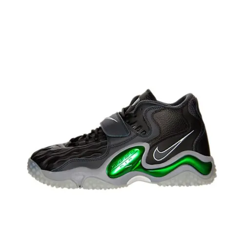 nike Turf Jet Air Zoom 97 Противоскользящий Устойчивый к истиранию MID Топ Винтажные баскетбольные кроссовки Мужской Черный Серый