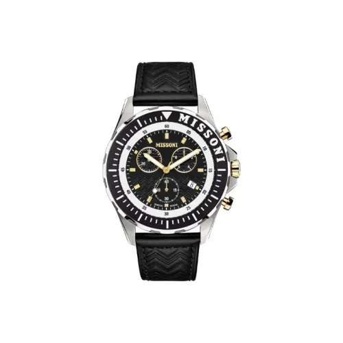 MISSONI Кварцевый механизм Мужские часы 45mm*12mm Черный