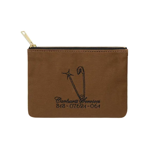 Carhartt WIP Canvas Bag Coin Purse Wallet Standard Unisex Brown Carhartt WIP Холщовая сумка Кошелек для монет Кошелек Стандартный Унисекс Коричневый