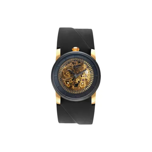 FOB Наручные часы Автоматический Механический Механизм Кожаный ремешок Черепный циферблат Унисекс