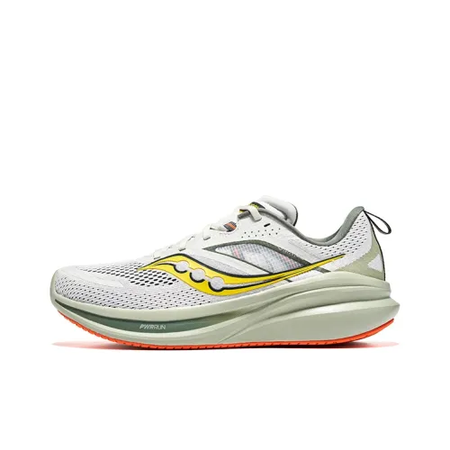 Saucony Omni All Qing 22 Беговые кроссовки Низкий верх Светло-серый зеленый Мужской