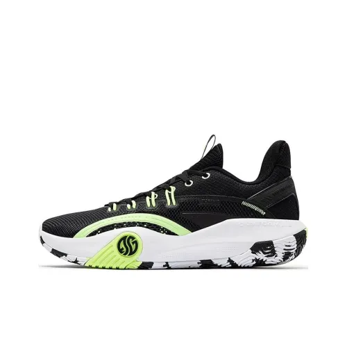 361° Нескользящий Легкий Низкий Топ Баскетбольные Кроссовки Мужские Черный Зеленый