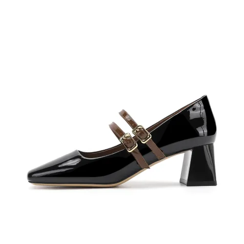 HARSON Грубый каблук Мэри Джейн туфли 5,5 см женские