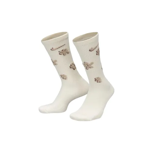 Nike 2 пачки White+Khaki Мужские носки MID до икры