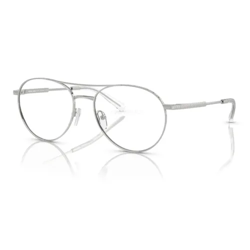 MICHAEL KORS Металл Круглые Оправы для очков Женские Серебряные