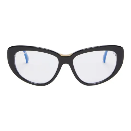 MaxMara Ацетат Нерегулярная форма Оправы для очков Женские Черный