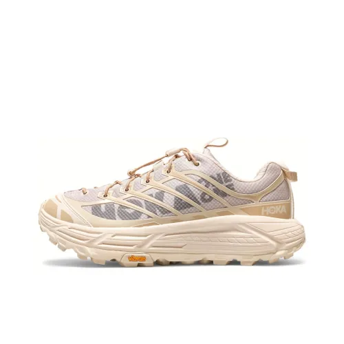 HOKA ONE ONE Mafate Three 2 Беговые кроссовки Низкий верх Бежевый Желтый Унисекс