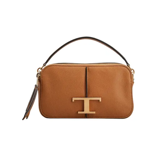 TOD'S Timeless Телячья кожа Camera Сумка Сумка через плечо Сумка Mini Женская Коричневая
