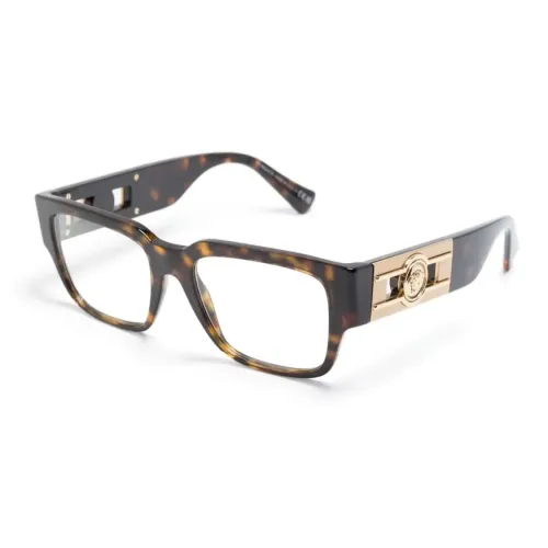 VERSACE Ацетат Нерегулярная форма Оправы для очков Мужской Черепаховый