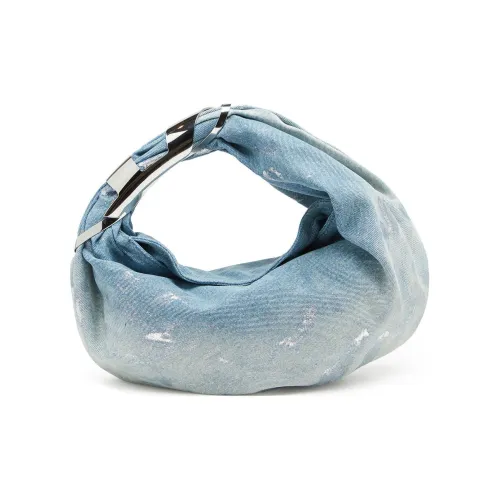 DIESEL Хлопок Хобо Сумка Маленькая Сумка Женская Светло-Синяя