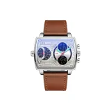 Ремень, кофе, серебряный