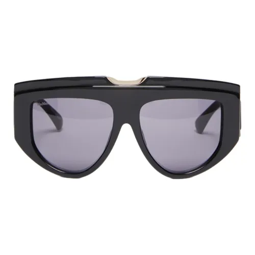 MaxMara Ацетат Нерегулярная форма Солнцезащитные очки Унисекс Черный