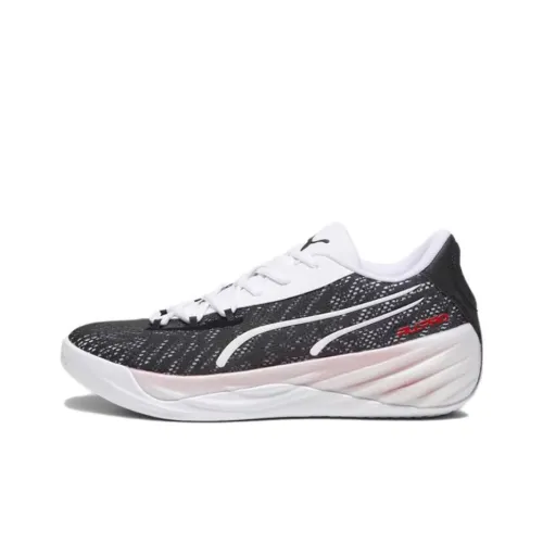 PUMA Все Pro Nitro Low Топ Баскетбольные кроссовки Мужской Черный белый